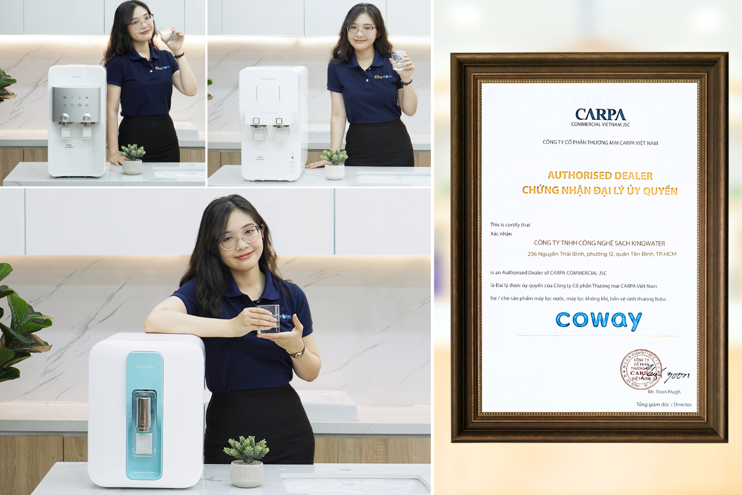 KingWater - nhà phân phối chính thức của Coway tại Việt Nam