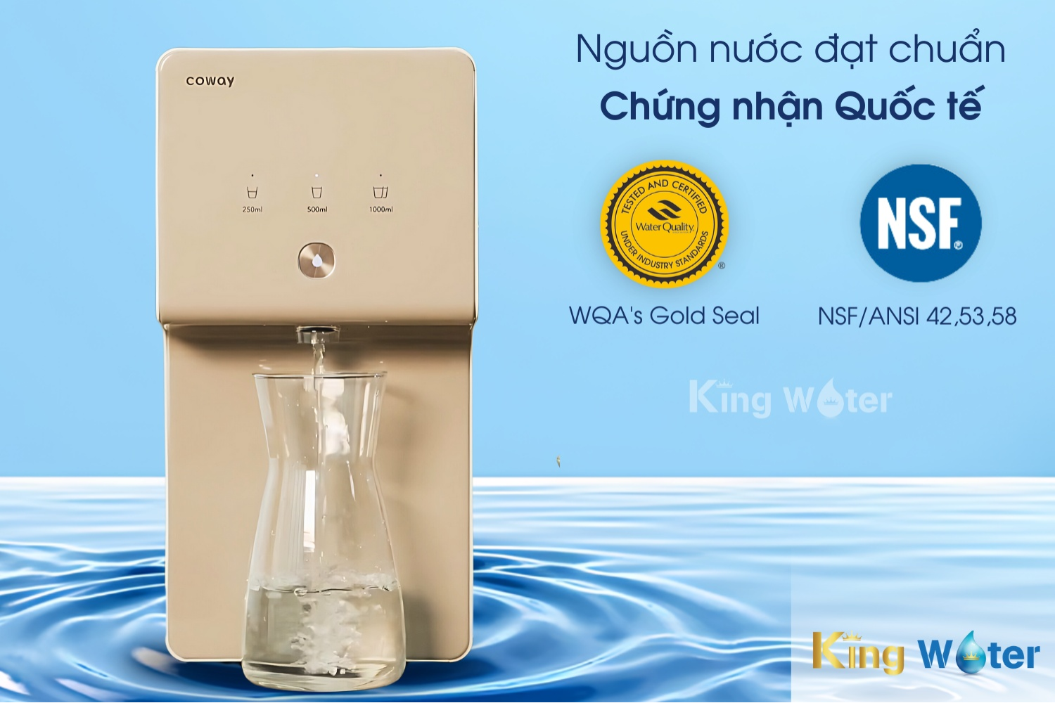 Coway đạt những chứng nhân uy tín nhất trong ngành lọc nước