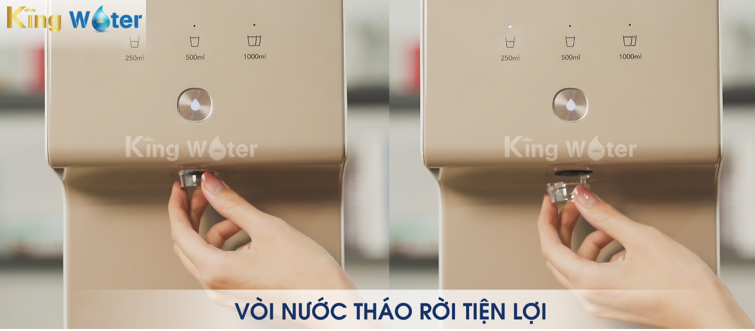 Đầu vòi trong suốt dễ dàng tháo rửa vệ sinh