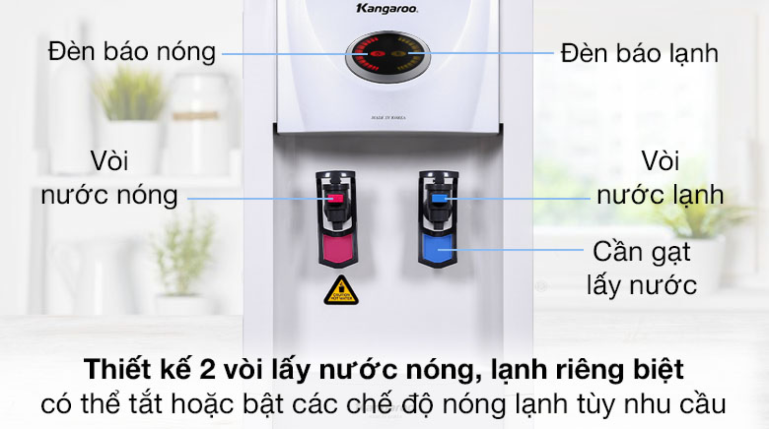 Máy làm nóng lạnh nước uống Kangaroo KG45 mang đến sự tiện lợi vượt trội