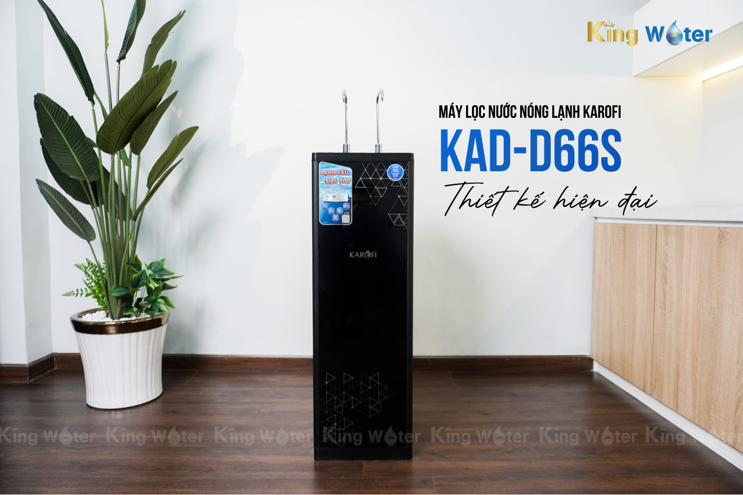 Karofi KAD-D66S sở hữu kiểu dáng slim hiện đại