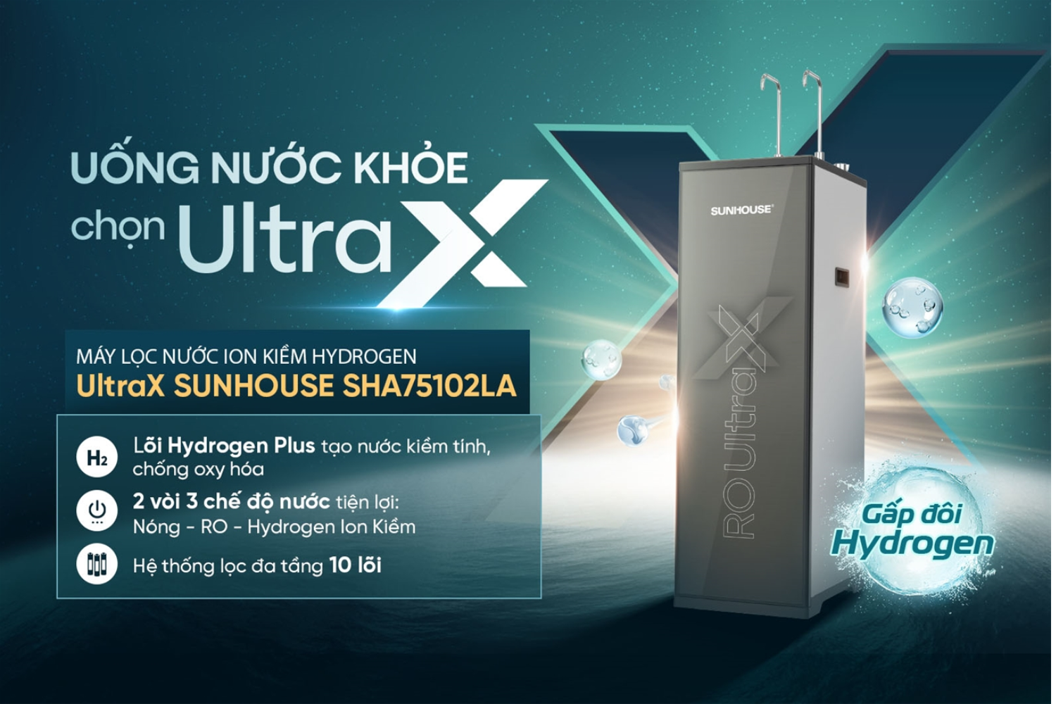 Sunhouse SHA75102LA là model cao cấp thuộc dòng UltraX