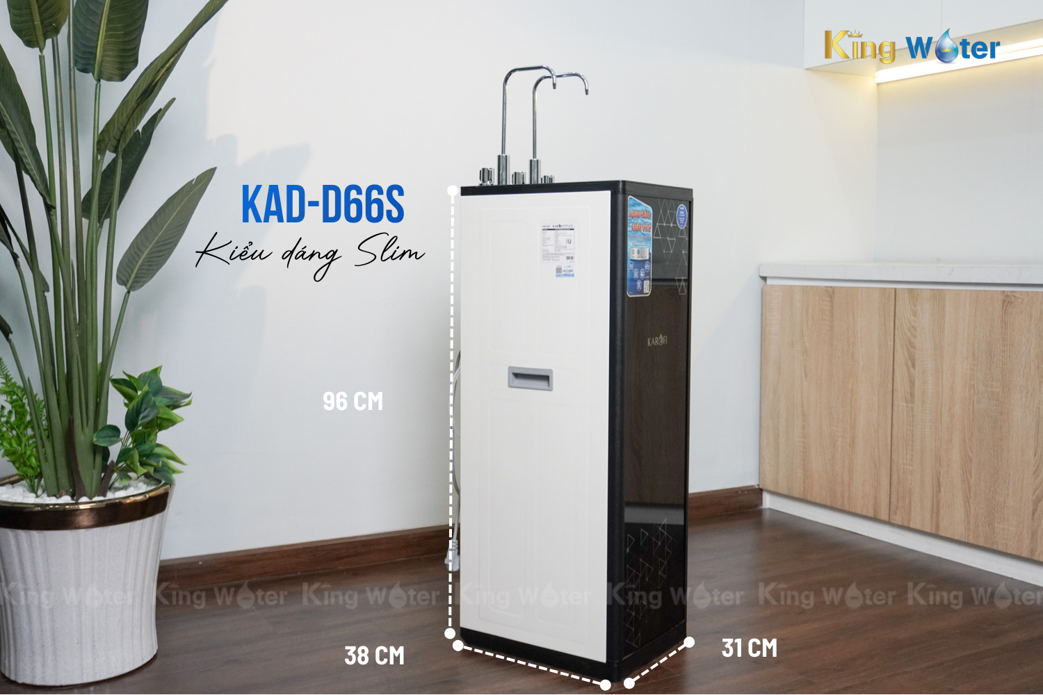 Karofi KAD-D66S kích thước nhỏ gọn, dễ di chuyển