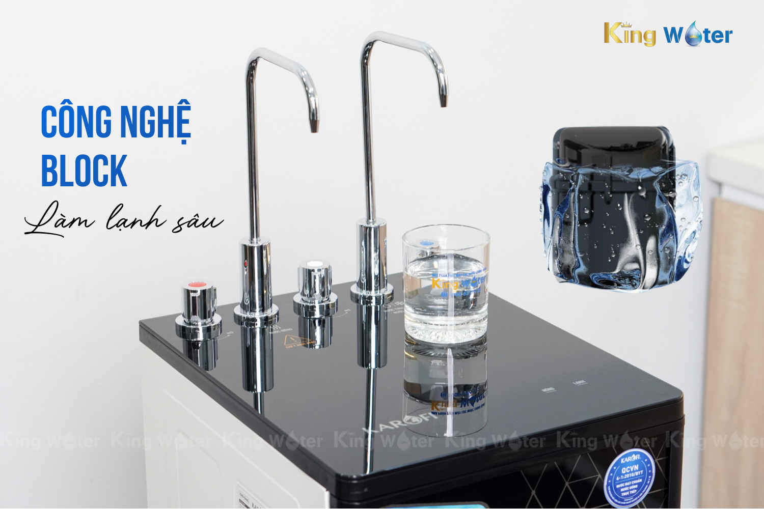 Karofi KAD-D66S sở hữu công nghệ Block làm lạnh nhanh & sâu