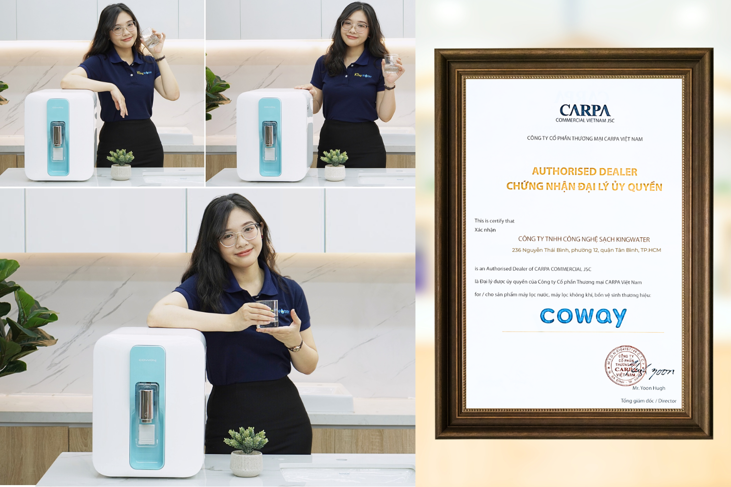 KingWater - nhà phân phối chính thức của Coway tại Việt Nam