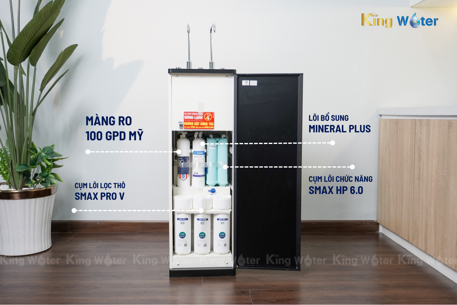 Karofi KAD-D66S sở hữu hệ thống 11 lõi lọc Smax mới