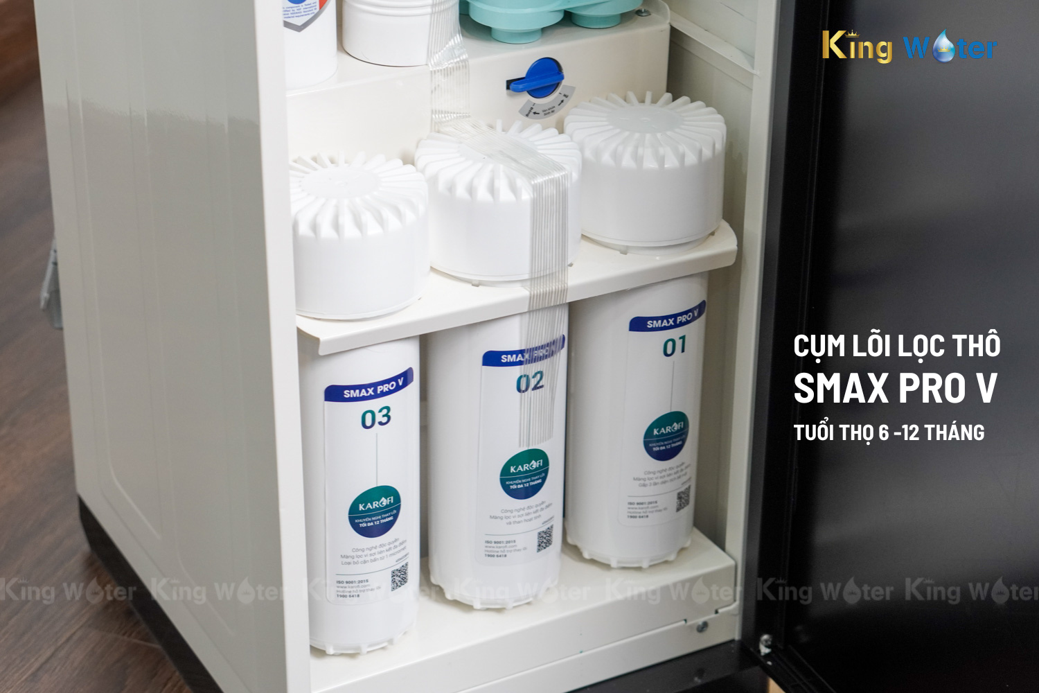 Cụm lọc thô SMAX PRO V trên Karofi KAD-D66S