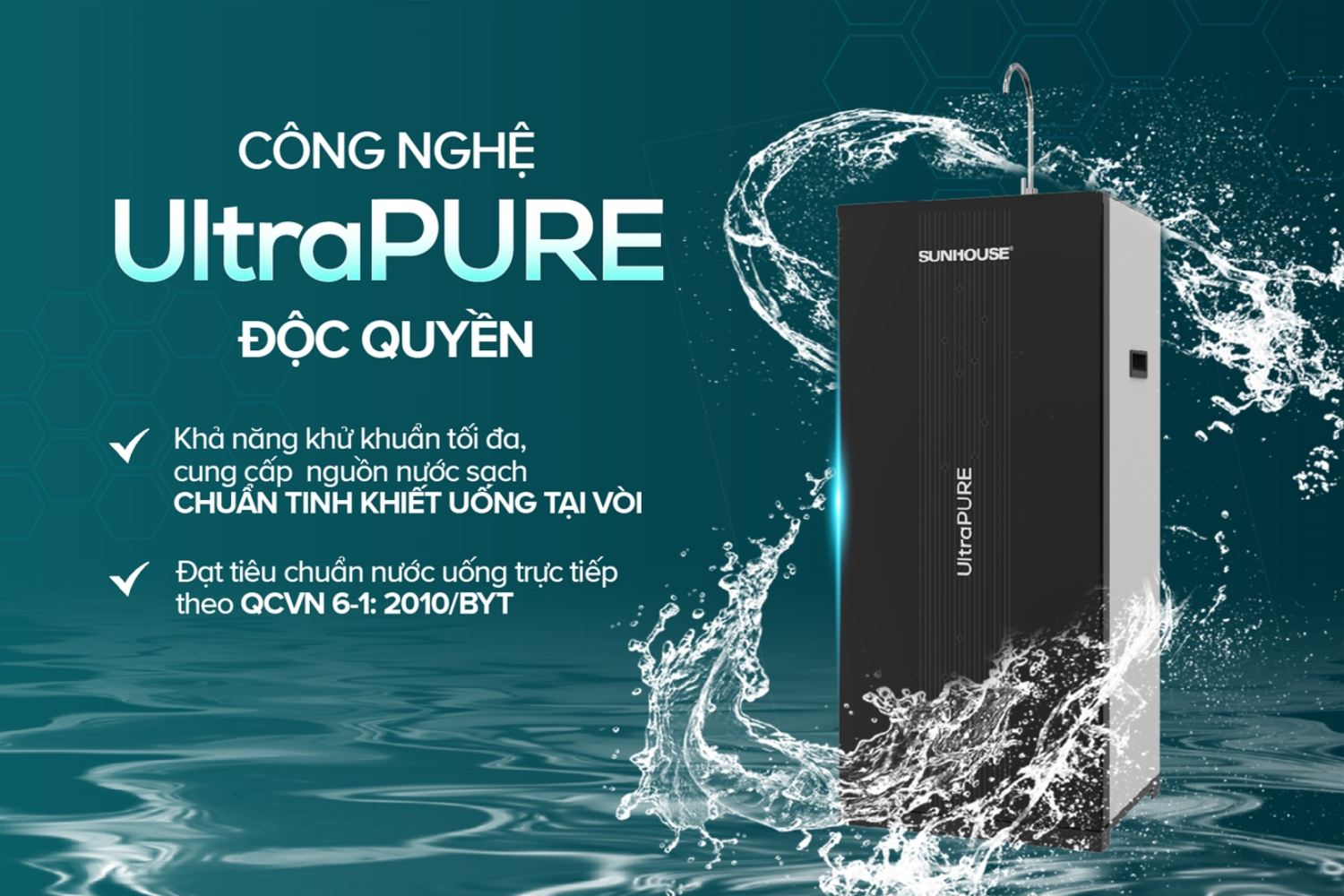 Công nghệ UltraPURE mang đến khả năng khử khuẩn tối đa