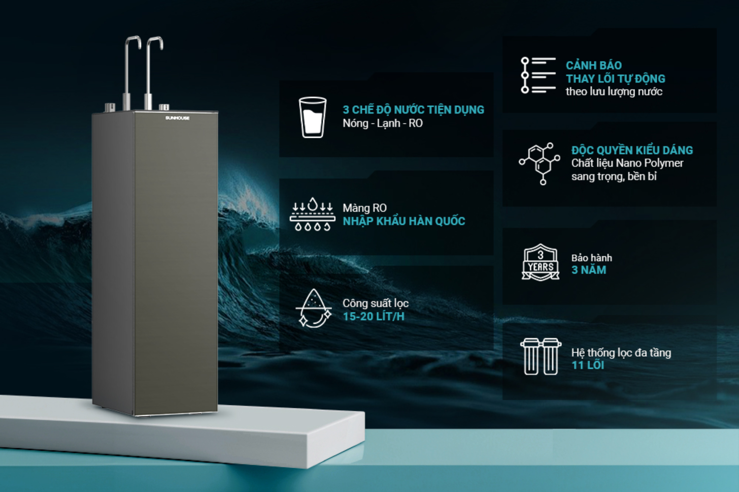 Sunhouse SHA76601S là lựa chọn lý tưởng cho người dùng đề cao tính hiện đại