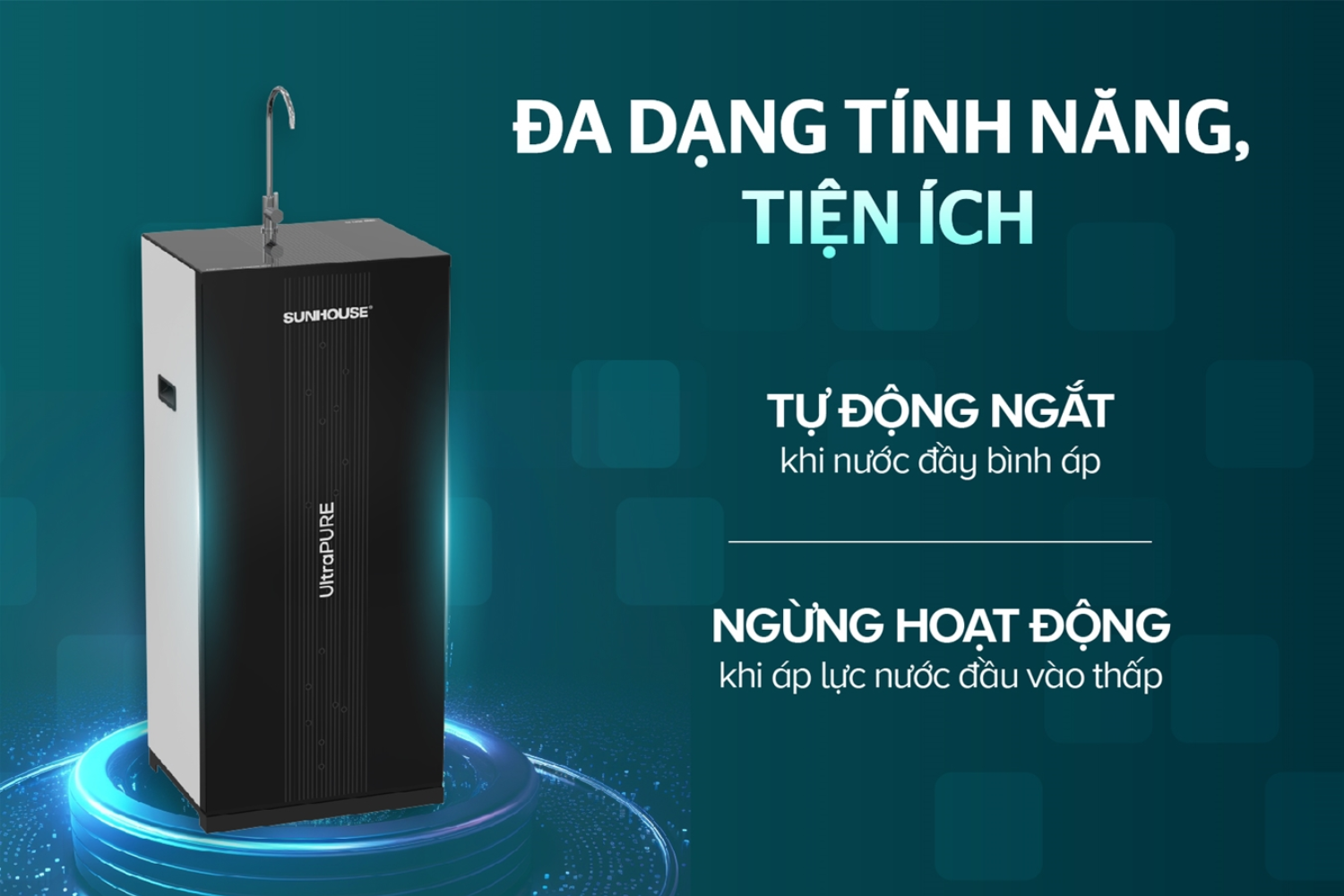 Sunhouse SHA8691K trang bị nhiều tính năng và tiện tích