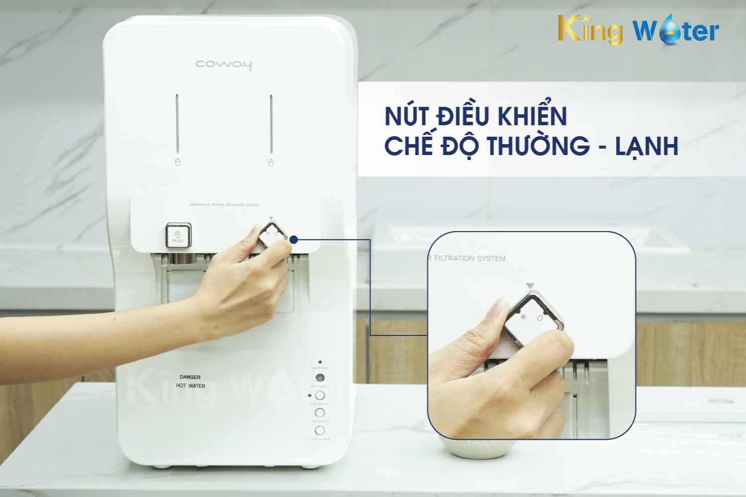 Núm xoay chuyển chế độ nước đơn giản