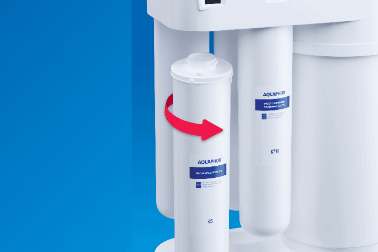 Thiết kế thay lõi xoay nhanh cho phép người dùng thay lõi lọc nhanh