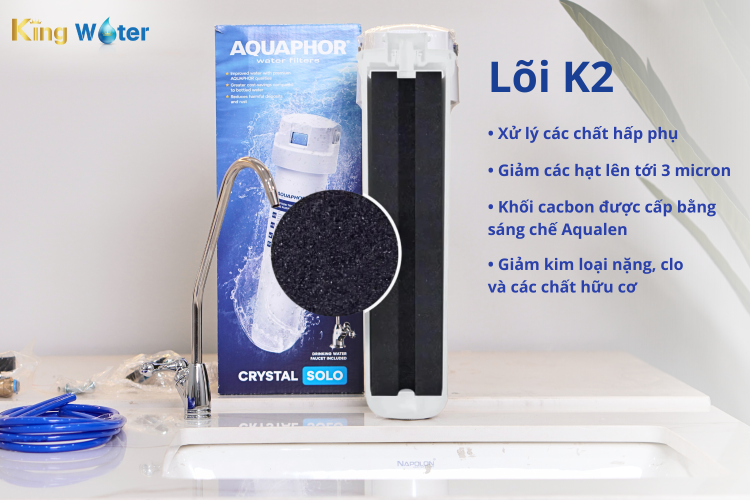Lõi K2 là sự kết hợp của 3 công nghệ độc quyền của Aquaphor