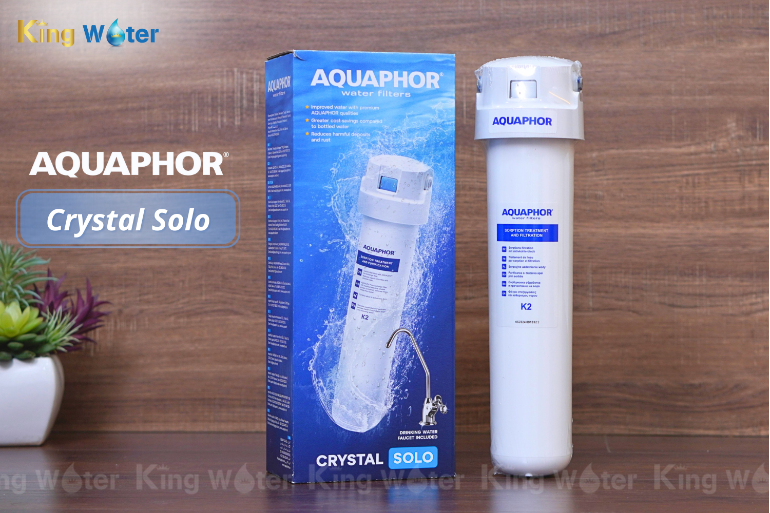 Aquaphor Crystal Solo là dòng máy lọc nước siêu tối giản