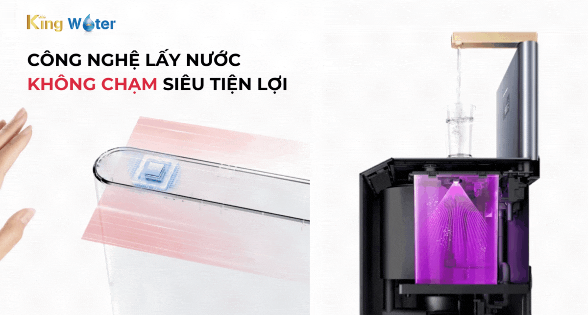 Toshiba TWP-W2398SVN(M) với khả năng lấy nước không chạm