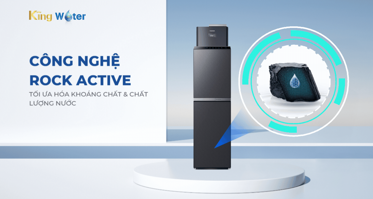 Công nghệ ROCK ACTIVE tối ưa hóa khoáng chất và chất lượng nước