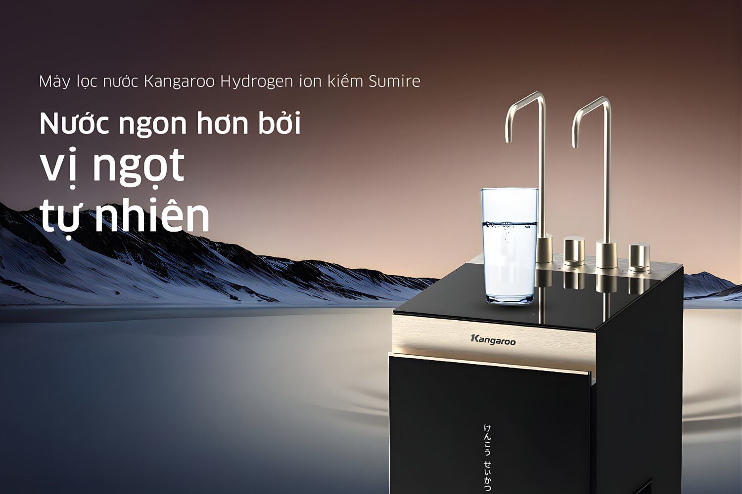 Kangaroo KGHC12A2 tạo ra nguồn nước có vị ngọt tự nhiên