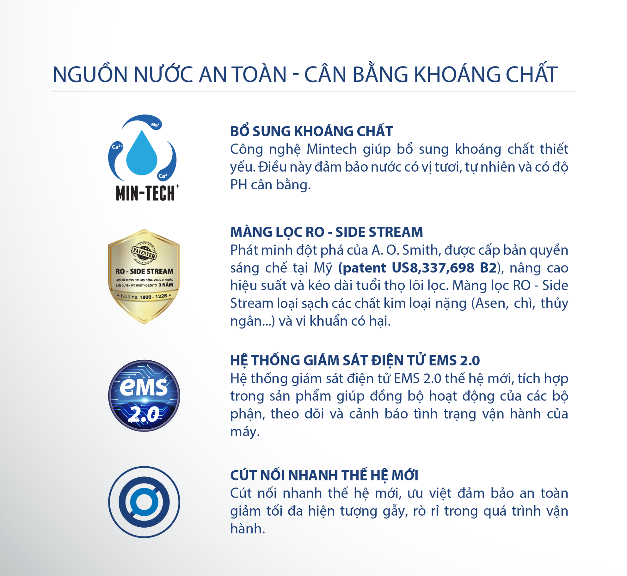 Cung cấp khoáng chất thiết yếu cho nước