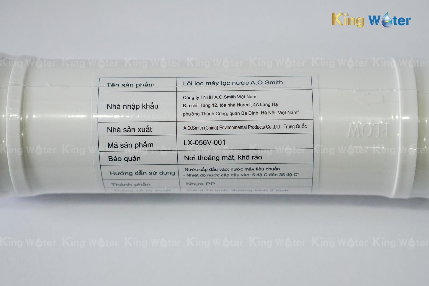 Thông số kỹ thuật của lõi số 1 PP5 (Mã LX-056V-001)