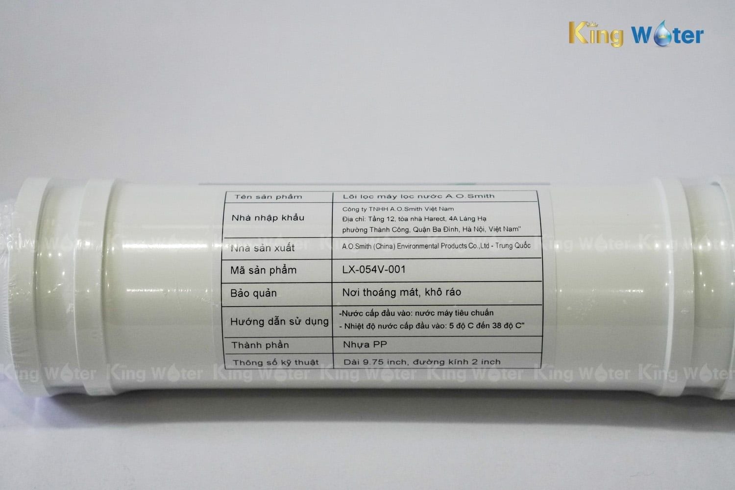 Thông số kỹ thuật của lõi số 3 PP1 (Mã LX-054V-001)