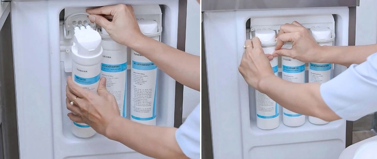 Cấu tạo đấu nối nguồn nước đơn giản, tự thay thế lõi tại nhà