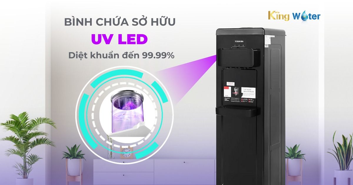 Đèn diệt khuẩn UV - LED có khả năng loại bỏ đến 99.99% vi khuẩn