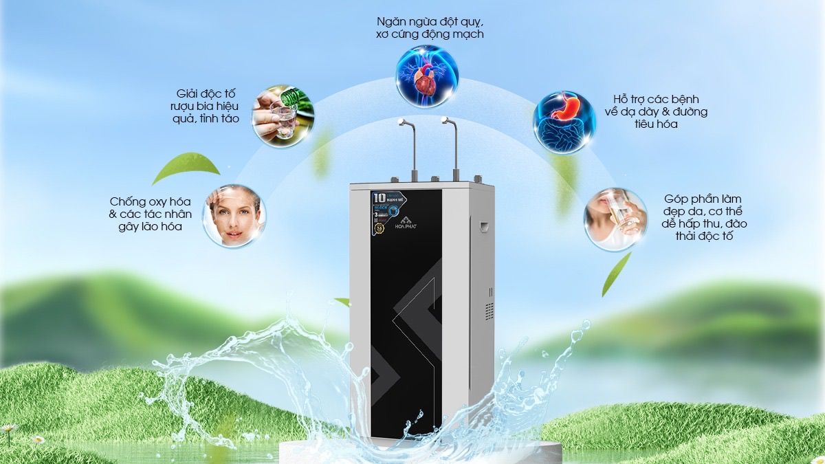 Hòa Phát HPN638 tạo nước giàu Hydrogen chống oxy hóa