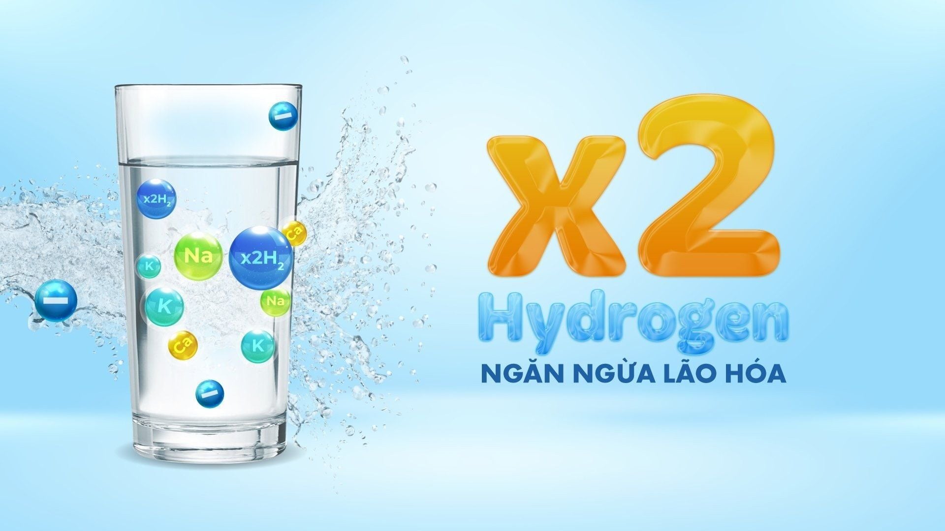 Lõi hydrogen plus giúp bổ sung hydrogen bằng phương pháp tự nhiên