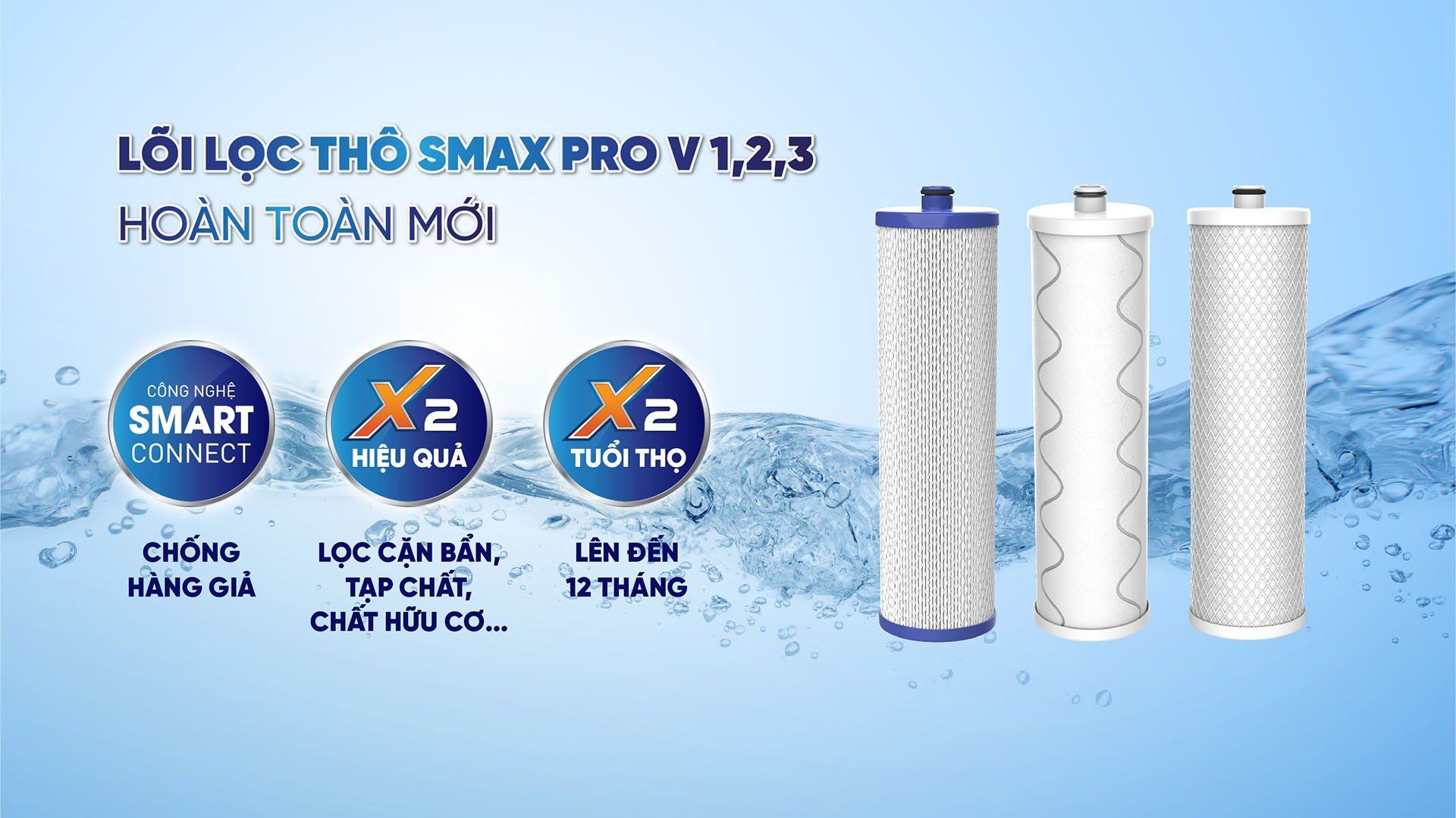 Lõi lọc thô Smax Pro V1,2,3 hoàn toàn mới