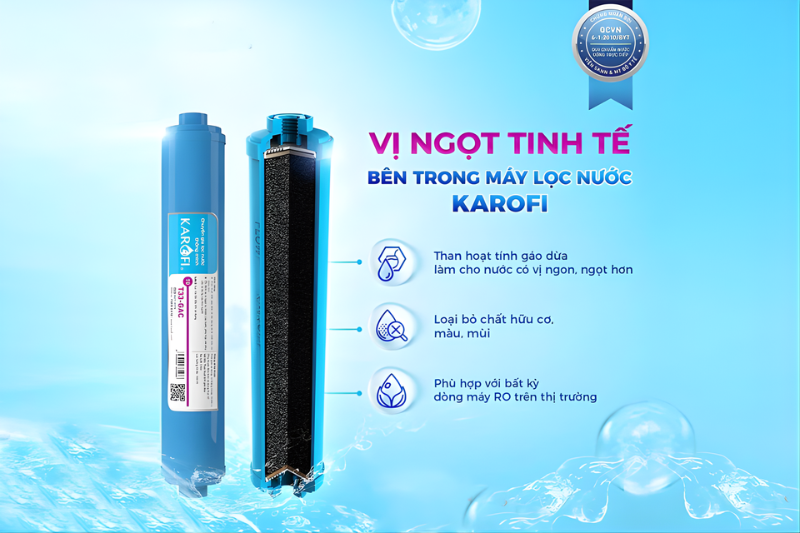 Lõi GAC-T33 làm từ than hoạt tính gáo dừa
