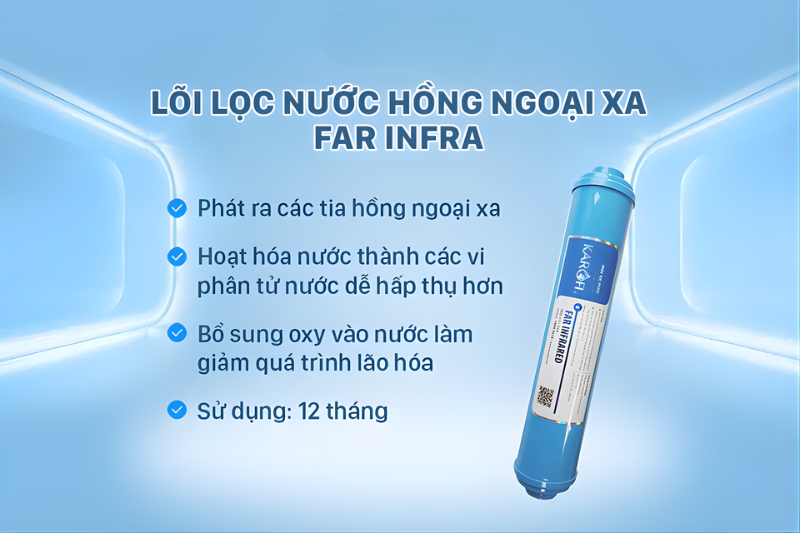 Lõi Hồng Ngoại Xa có khả năng hấp thụ năng lượng nhiệt