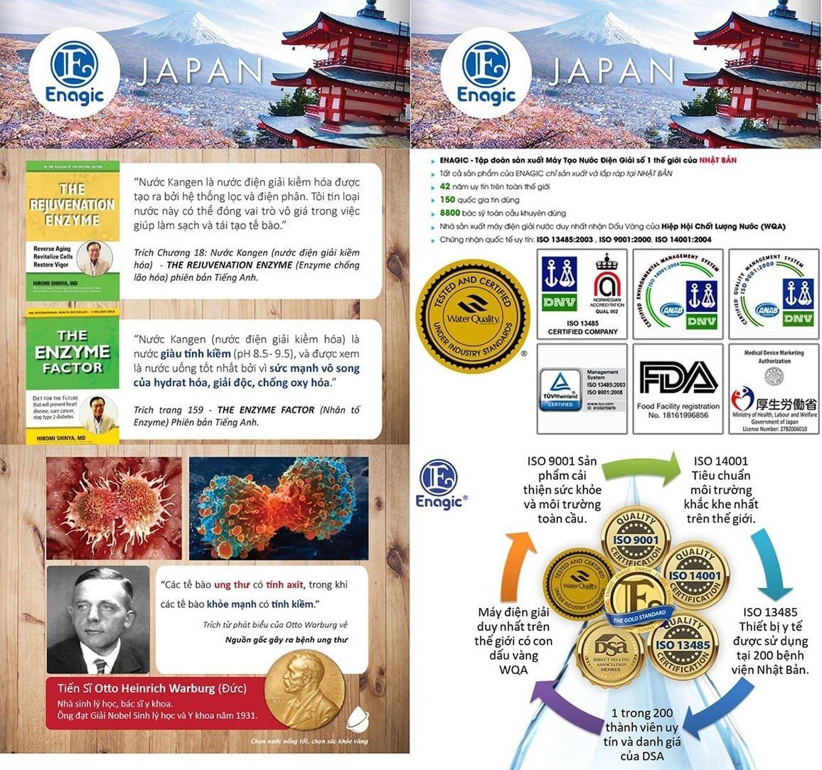 Máy lọc Kangen Super 501 là sản phẩm cao cấp và mới nhất của tập đoàn Enagic
