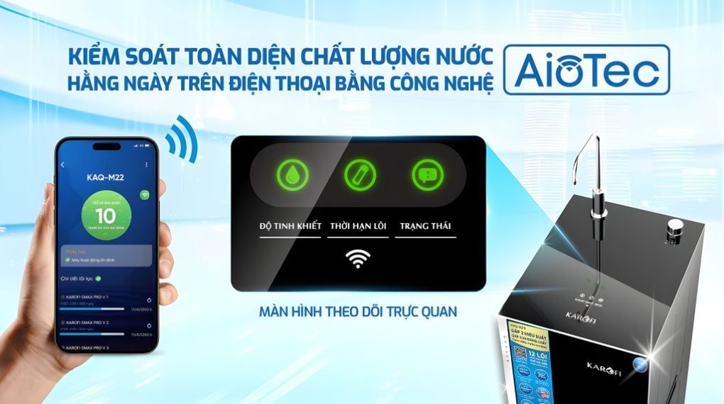 Tích hợp công nghệ AioTec, giúp bạn dễ dàng kết nối với smartphone