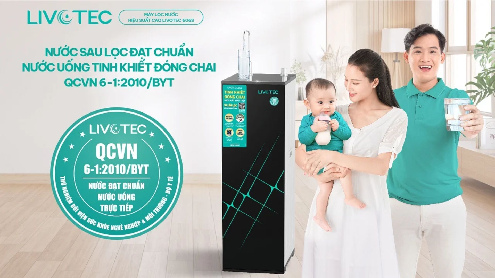 Livotec 606S đạt Chứng nhận chuẩn tinh khiết đóng chai của BYT