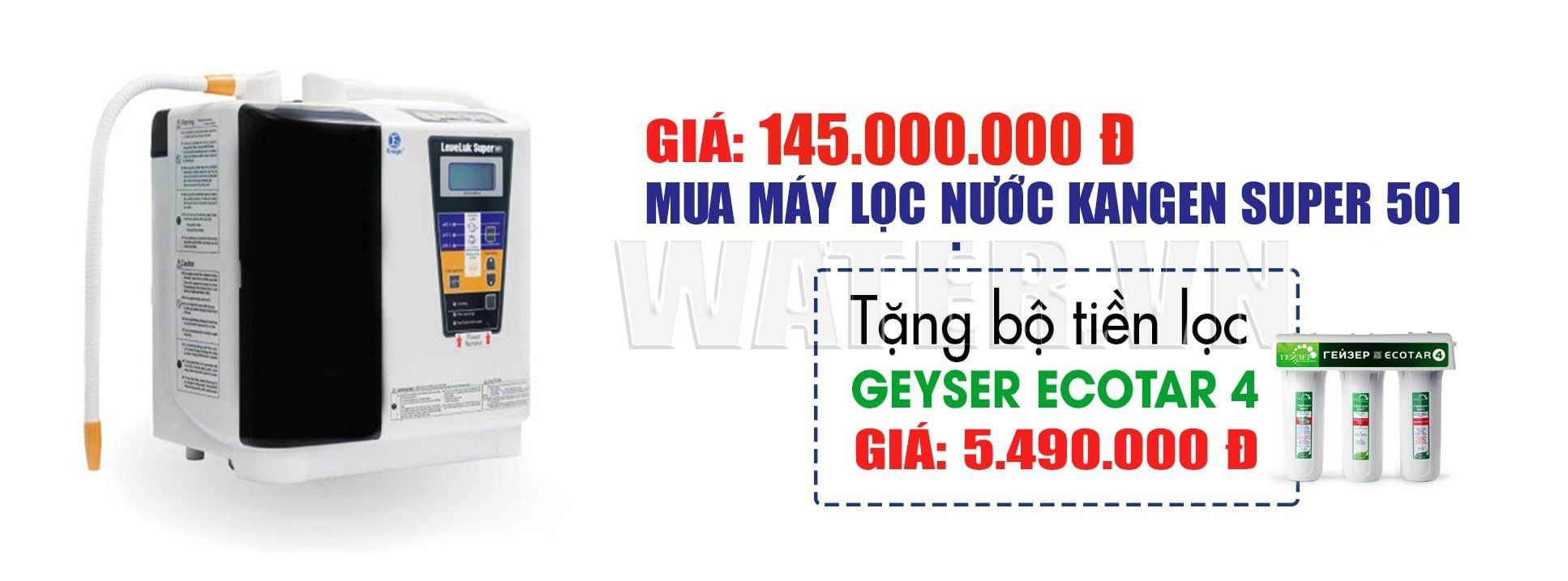 Kangen Super 501 thuộc phân khúc cao cấp có mức giá tương đối cao