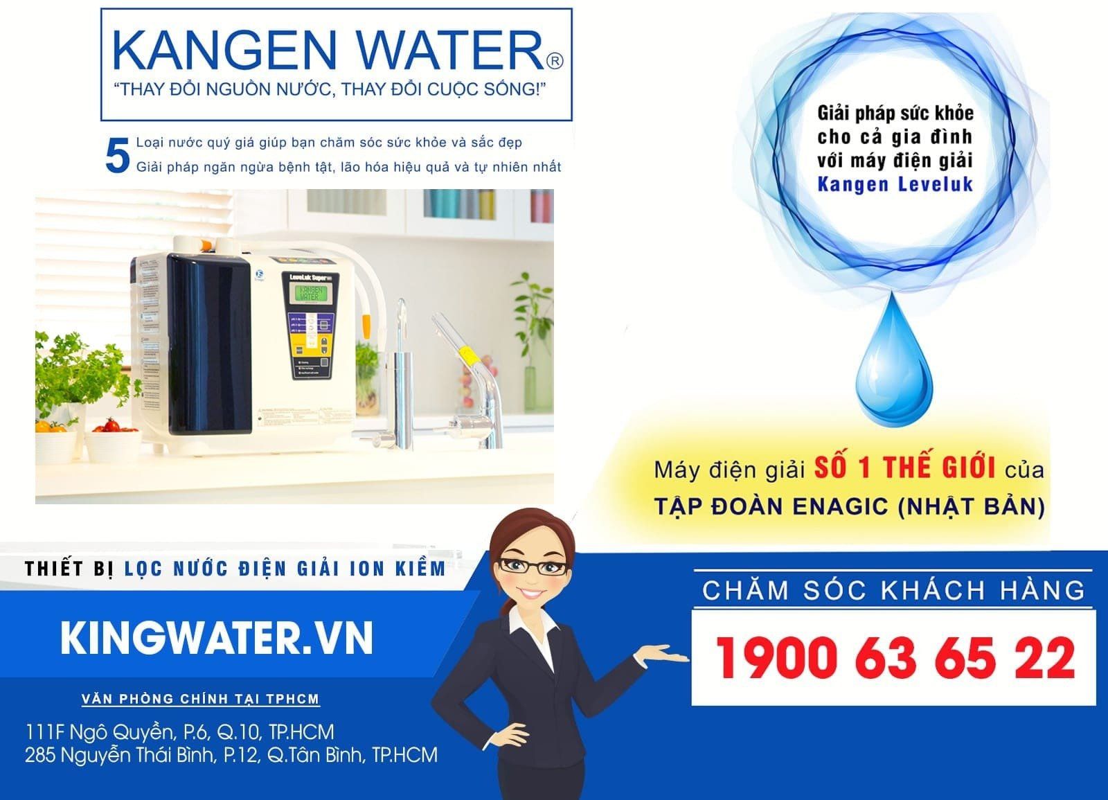 KingWater là địa chỉ uy tín phân phối Kangen được khách hàng ưu tiên lựa chọn hàng đầu
