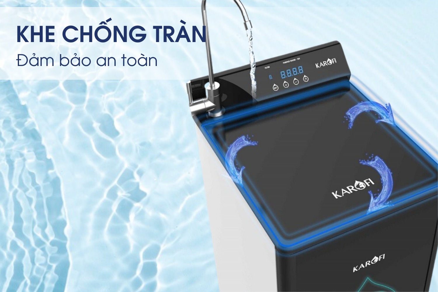 Optimus Plus O-P1310 sở hữu hệ thống chống tràn ưu việt