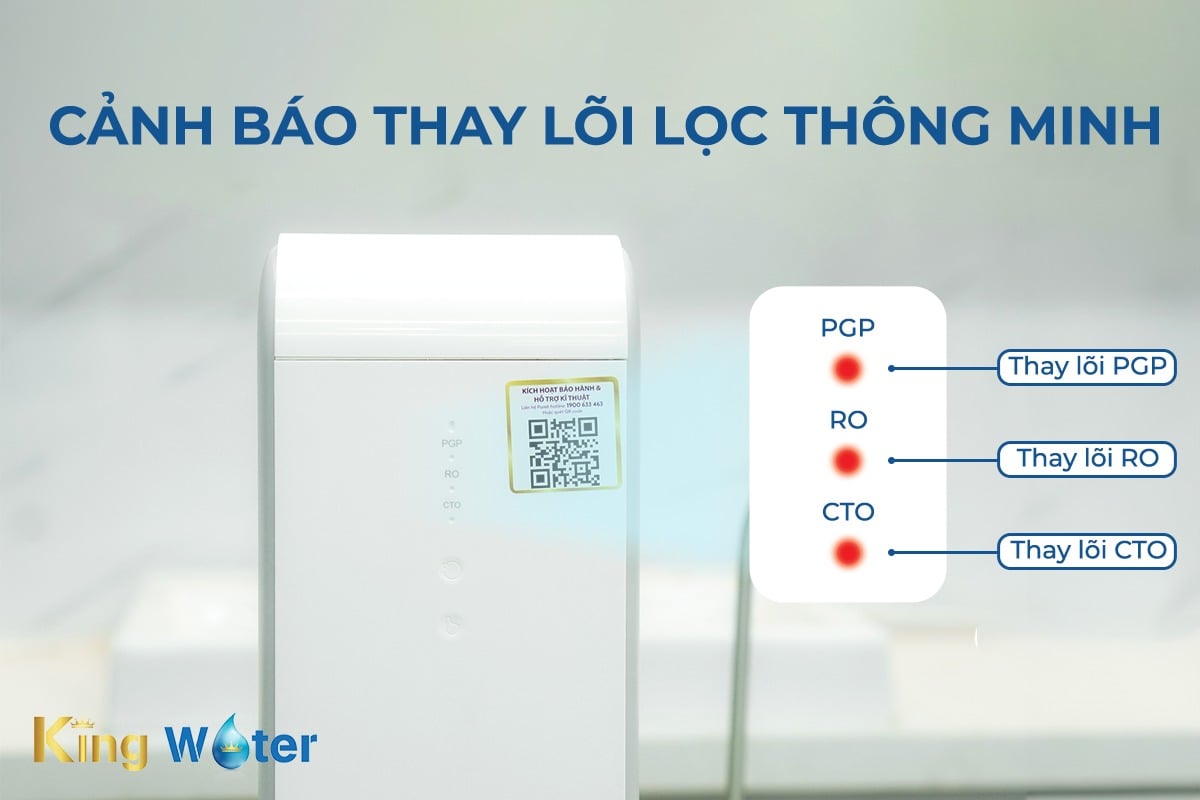 Unilever Pureit Delica UR5640 được tích hợp cảnh báo thay lõi lọc tiện lợi