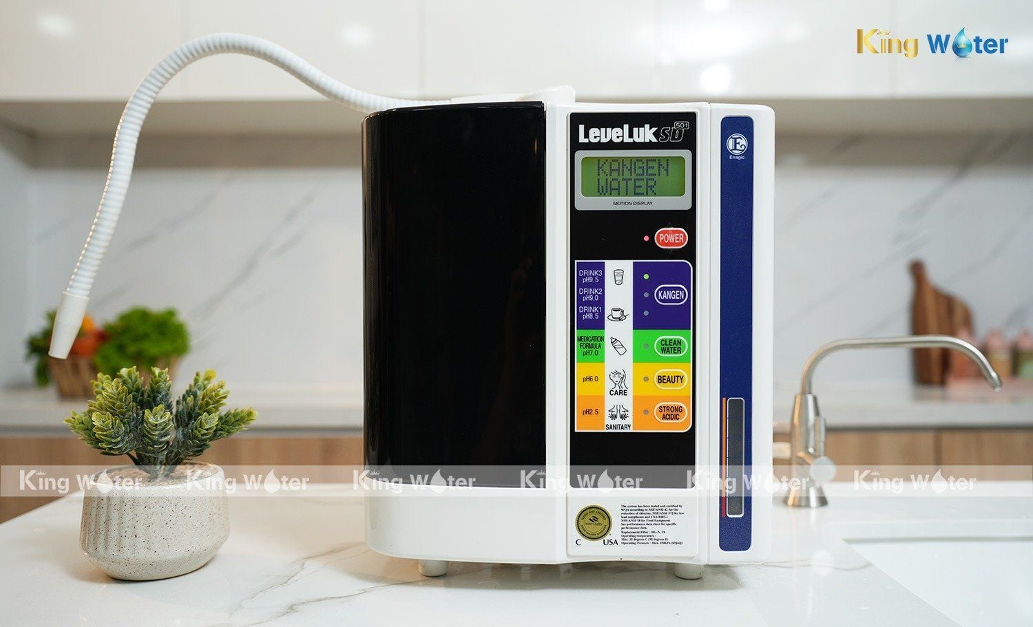 Thiết kế Kangen SD501 nhỏ gọn, hiện đại