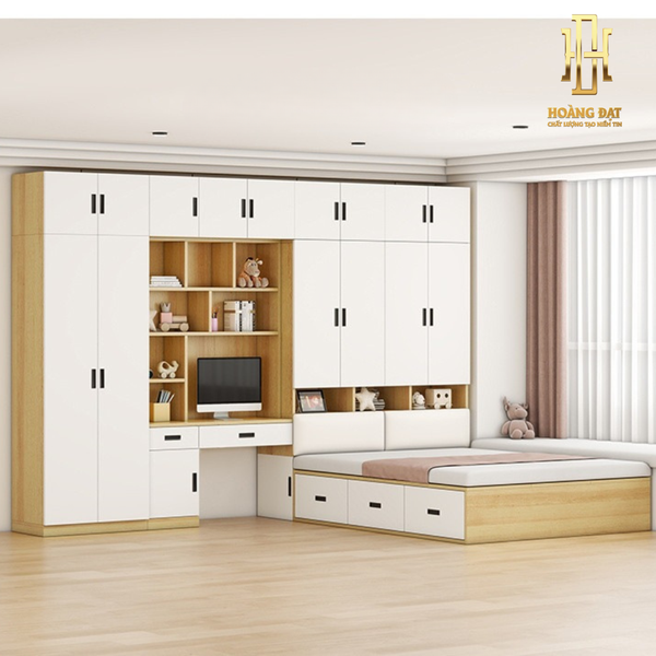 Giường ngủ thông minh gỗ công nghiệp Hoàng Đạt - GN026