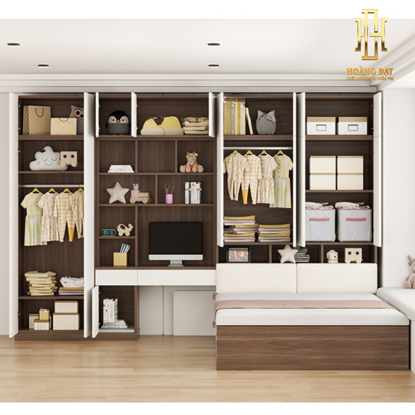 Giường ngủ thông minh gỗ công nghiệp Hoàng Đạt - GN026