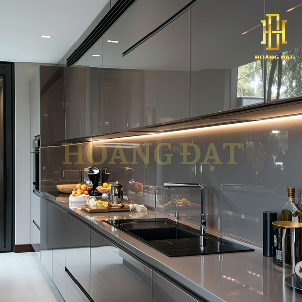 Tủ bếp hợp kim nhôm Hoàng Đạt - TBHK008