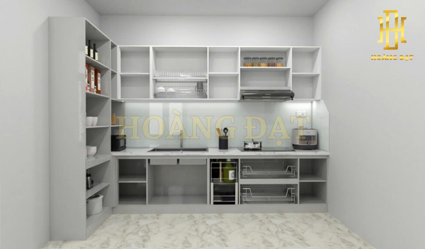 Tủ bếp nhựa cao cấp Hoàng Đạt - TBN003