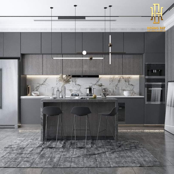 Tủ bếp nhựa cao cấp Hoàng Đạt - TBN009