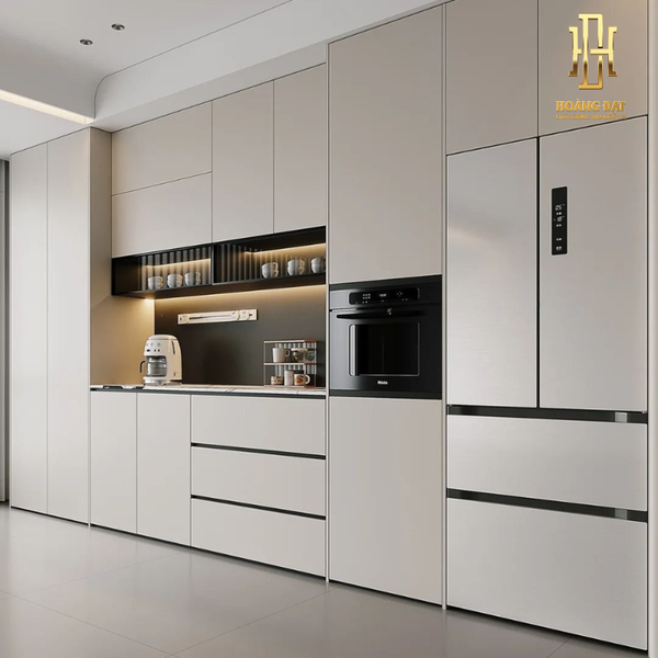 Tủ bếp nhựa cao cấp Hoàng Đạt - TBN013