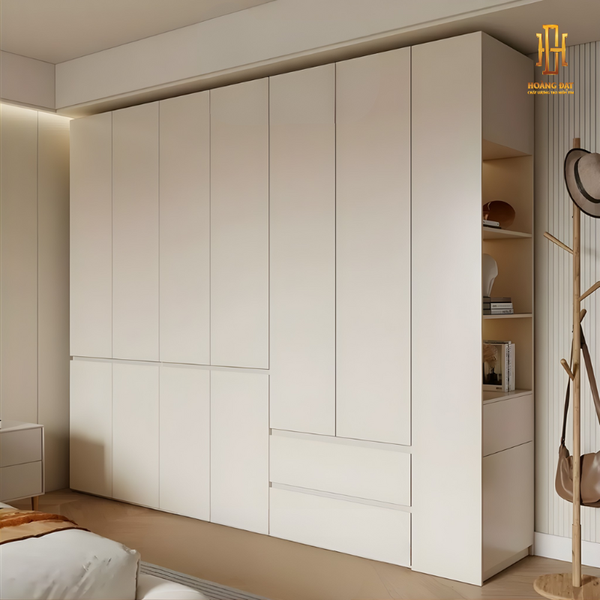 Tủ quần áo gỗ MDF cao cấp Hoàng Đạt - TQA017