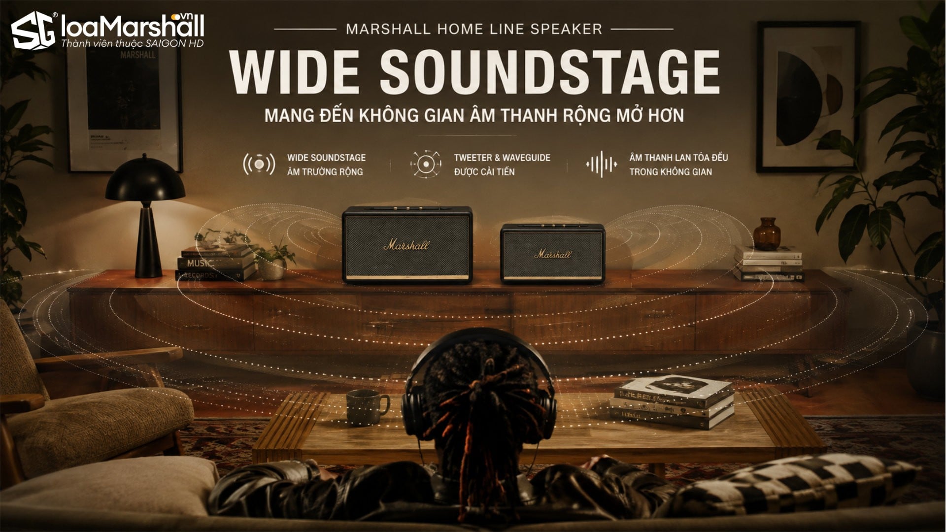 Marshall Acton IV và Stanmore IV trang bị công nghệ mở rộng âm trường Wide Soundstage