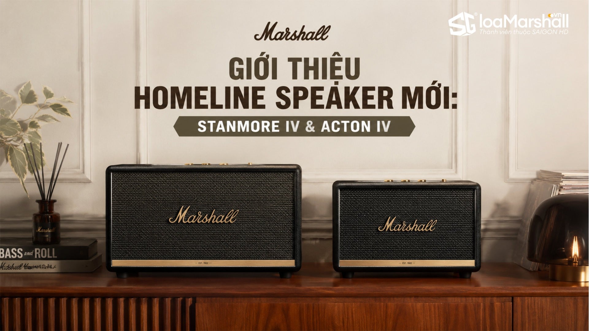 Marshall giới thiệu 2 mẫu loa Bluetooth cố định mới nhất: Acton IV và Stanmore IV