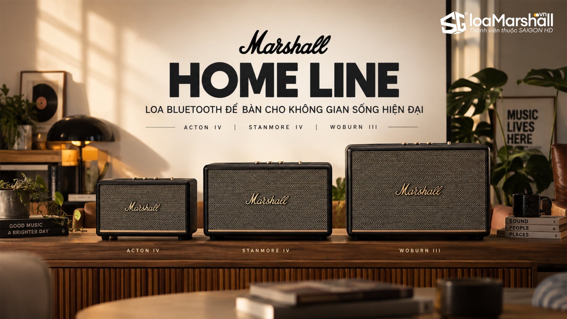 Marshall Home Line: Dòng loa Bluetooth để bàn cố định