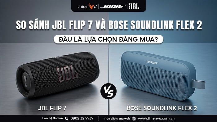 So sánh JBL Flip 7 và Bose SoundLink Flex 2 Đâu là lựa chọn đáng mua